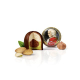 Rebel, Duet Mozart Kugeln, 2er Pack, Mozartkugeln aus dunkler Schokolade, gefüllt mit Pistazien und Marzipan, Mandeln und Haselnussnougat, 40g (2 Mozartkugeln)
