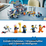LEGO City Polizei-Truck mit Labor, Quad-Polizei-Set und Spielzeug-Truck für Kinder, Geschenk für Jungen und Mädchen ab 7 Jahren, plus 5 Minifiguren – 2 Polizisten, 1 Wissenschaftler und 2 Gauner 60418 Bausets Beuche den LEGO-Store