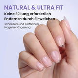 Btartbox Extra kurze Mandel-Nagelspitzen – Volldeckende Gel-X-Soft-XS-Gel-Nagelspitzen – Vorgeformte Halbmatte für breite Nägel Salon 320 Stück