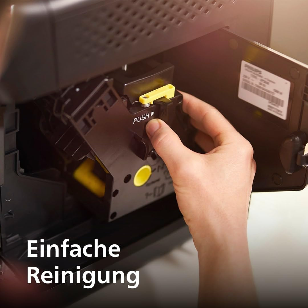 PHILIPS automatische Espressomaschine 2200-Serie – 2 Kaffeespezialitäten, Touch-Display, klassischer Milchaufschäumer, Keramikmahlwerk, mattschwarz (EP2220/10)