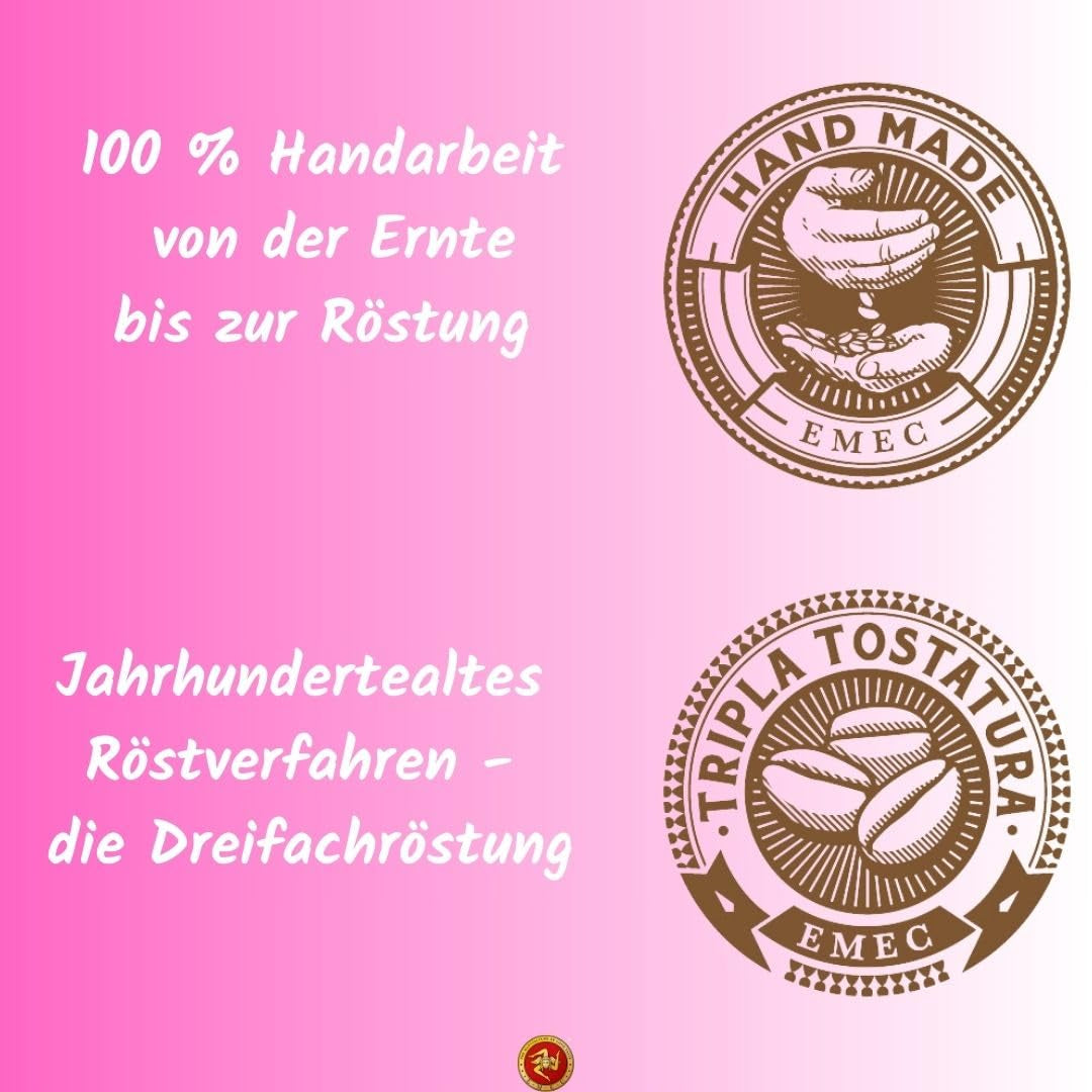 Bio-Espressobohnen 500g in versiegelter Kaffeebox – Top-Qualität und wiederverwendbar – Premium-Kaffeebohnen, geröstet in Sizilien
