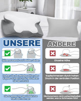 2-in-1-Nackenkissen, Memory-Schaum-Kissen, ergonomisches orthopädisches Kissen, 2 Schlafhöhen, Nackenstützkissen für Seiten-/Rücken-/Bauchunterstützung, zervikale orthopädische Kissen, Naty Shop