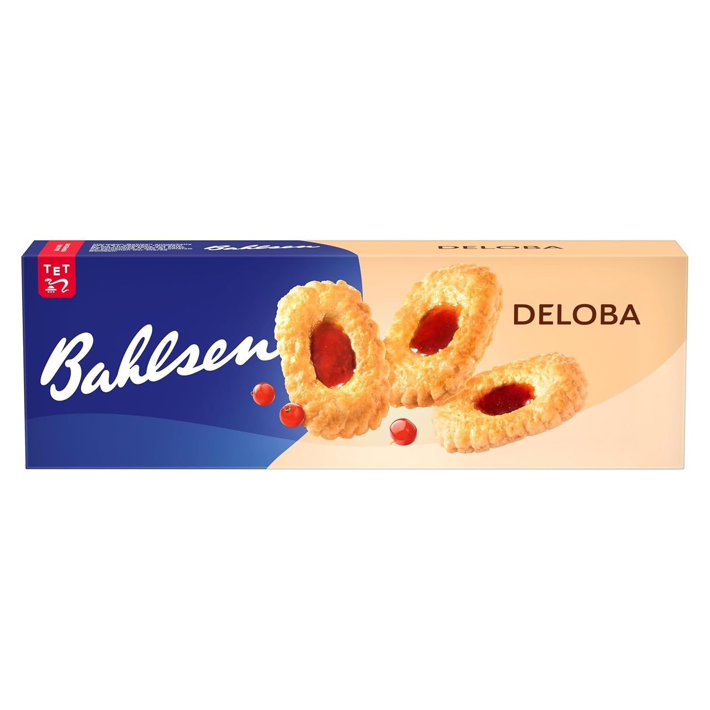 Bahlsen Deloba - 1 Packung - Blätterteig mit schwarzen Johannisbeeren und Kirschen (1 x 100 g)