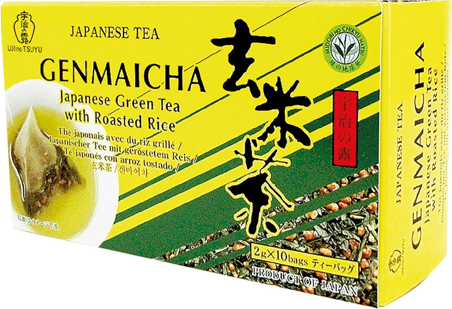 Grüner Tee mit rundgeröstetem Reis, Genmaicha (1 x 20 g – 10 Beutel à 2 g)