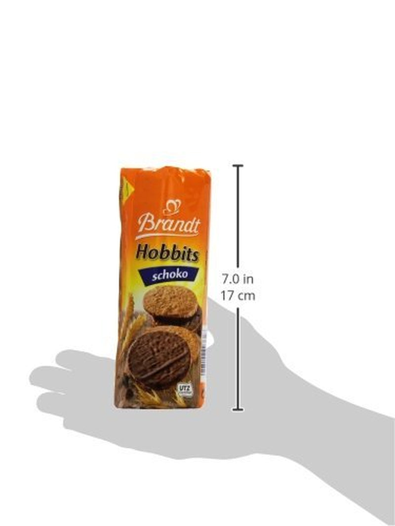 Brandt Hobbits Schokolade 265g Packung – Knusprige Vollkorn-Schokoladen-Haferkekse – Knuspriger Teig für die ganze Familie – in einer praktischen Keksrolle