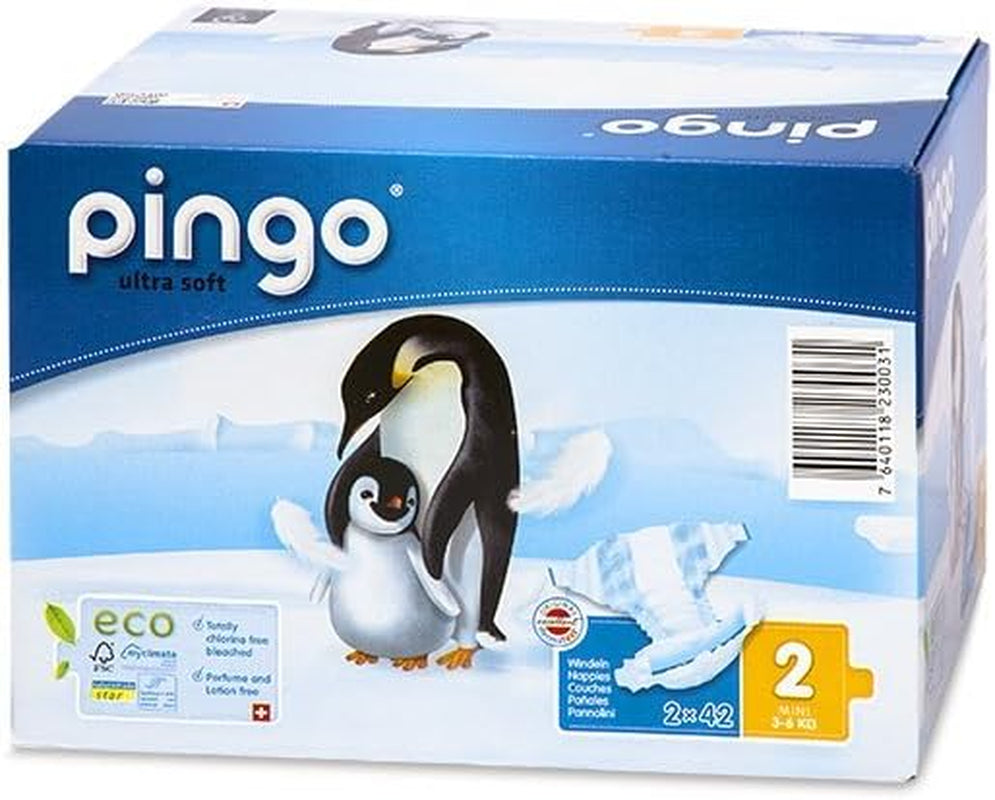 Bio-Windeln Größe 1 Neugeborene (2-5 kg), 1 Beutel mit 27 Windeln