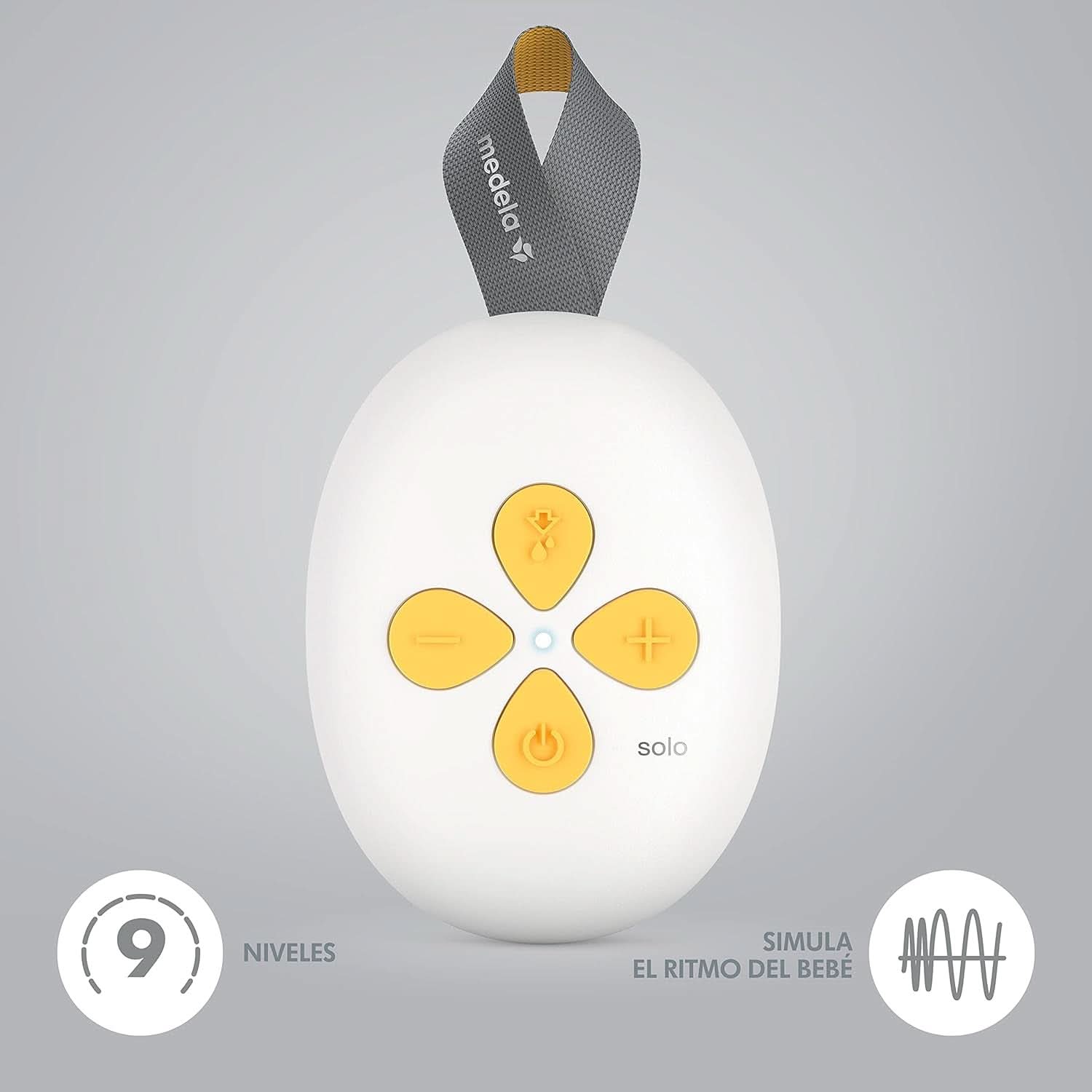 Elektrische Milchpumpe Medela Solo, mit Personalfit Flex-Trichter und 2-Phasen-Absaugtechnologie Zubehör Essen und Stillen Bebe Naty Shop