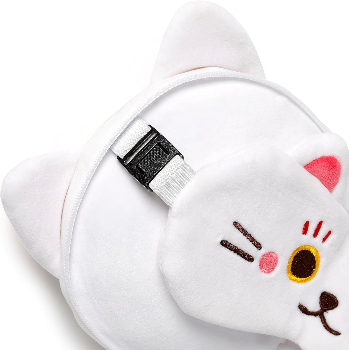 Reisekissen mit Relaxeazzz-Maske – Maneki Neko Katze Glücksbringer Reisekissen Naty Shop