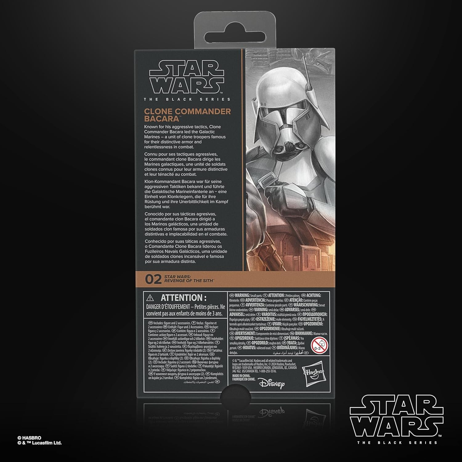 Star Wars Black Series Clone Commander Bacara, Star Wars: Ahsoka Premium-Sammelfigur (15 cm) Actionfiguren Naty Shop