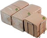 300er-Pack Cocktail-Papierservietten, 100 % recycelbar und biologisch abbaubar, Serviettenhalter aus Edelstahl, umweltfreundliche Servietten, 10 x 10 cm, gefaltet.