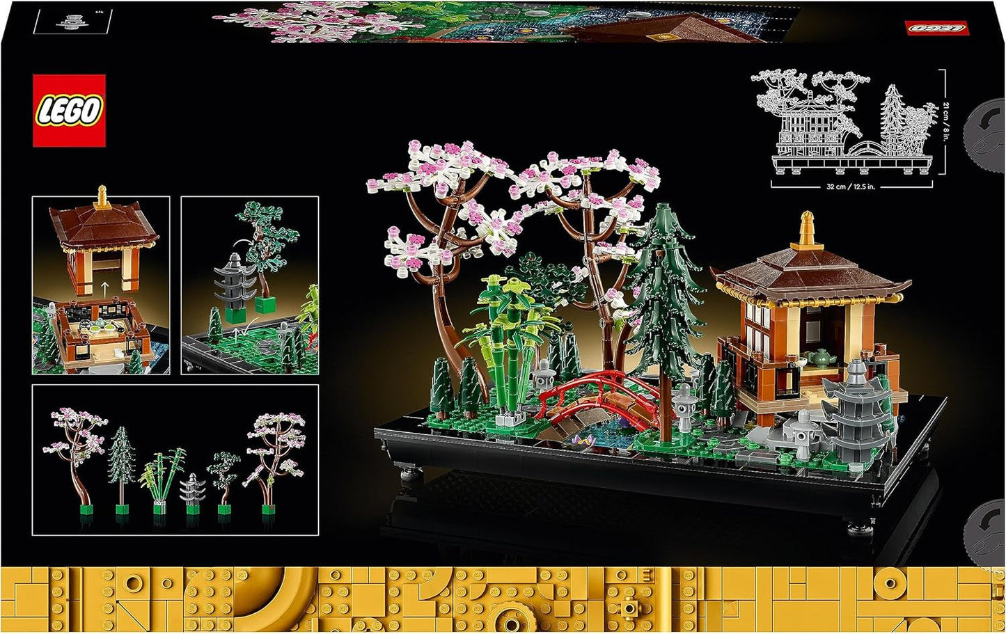 Lego Icons Garden Of Silence – Zen-Botanischer Garten-Set für Erwachsene mit Lotusblumen – Anpassbare, japanisch inspirierte Schreibtischdekoration – Geschenk für Damen und Herren 10315 Bausets Besuchen Sie den LEGO-Store