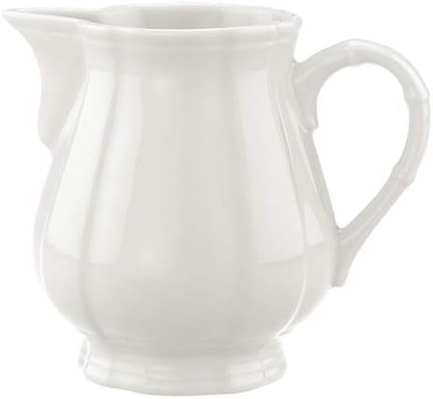 Villeroy & Boch Manoir Milchbecher, 250 ml, Höhe: 9,1 cm, Premium Porzellan, weiß