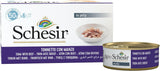 Katzengelee mit Thunfisch und Rindfleisch, Nassfutter für Katzen in Gelee, 8 x 6 Dosen x 50 g