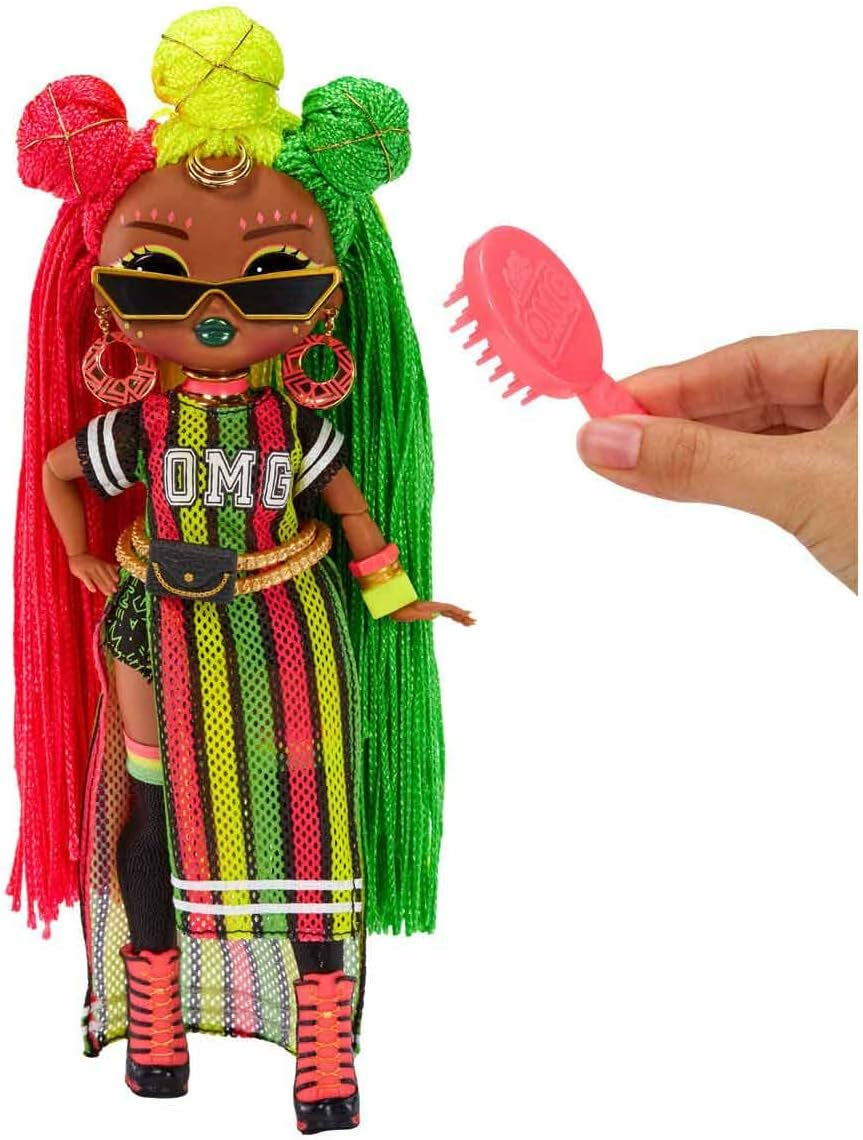 LOL Überraschung! OMG Queens Fashion Doll – SWAYS – 20 Überraschungen inklusive Outfit, Accessoires, Puppenständer und mehr – Sammlerstück – für Jungen und Mädchen ab 4 Jahren