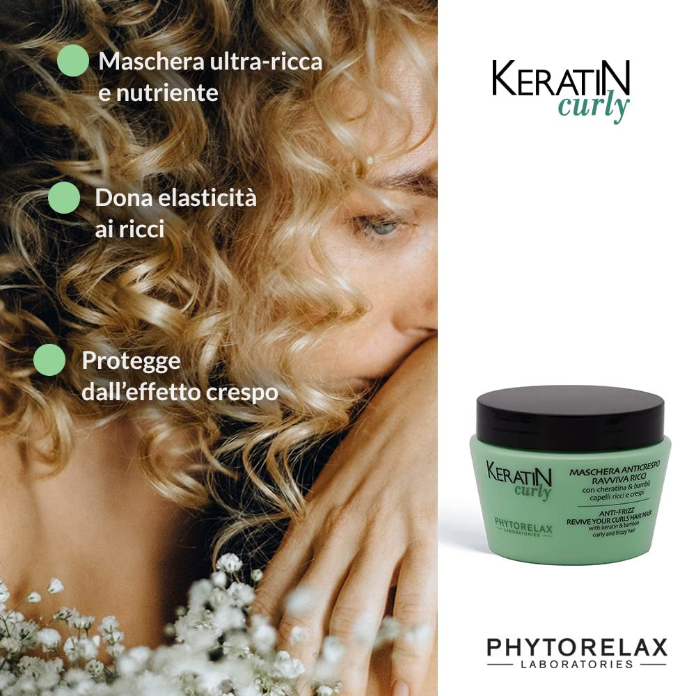 Phytorelax Laboratories Haarmaske für lockiges Haar – 250 ml Naty Shop Haarmaske