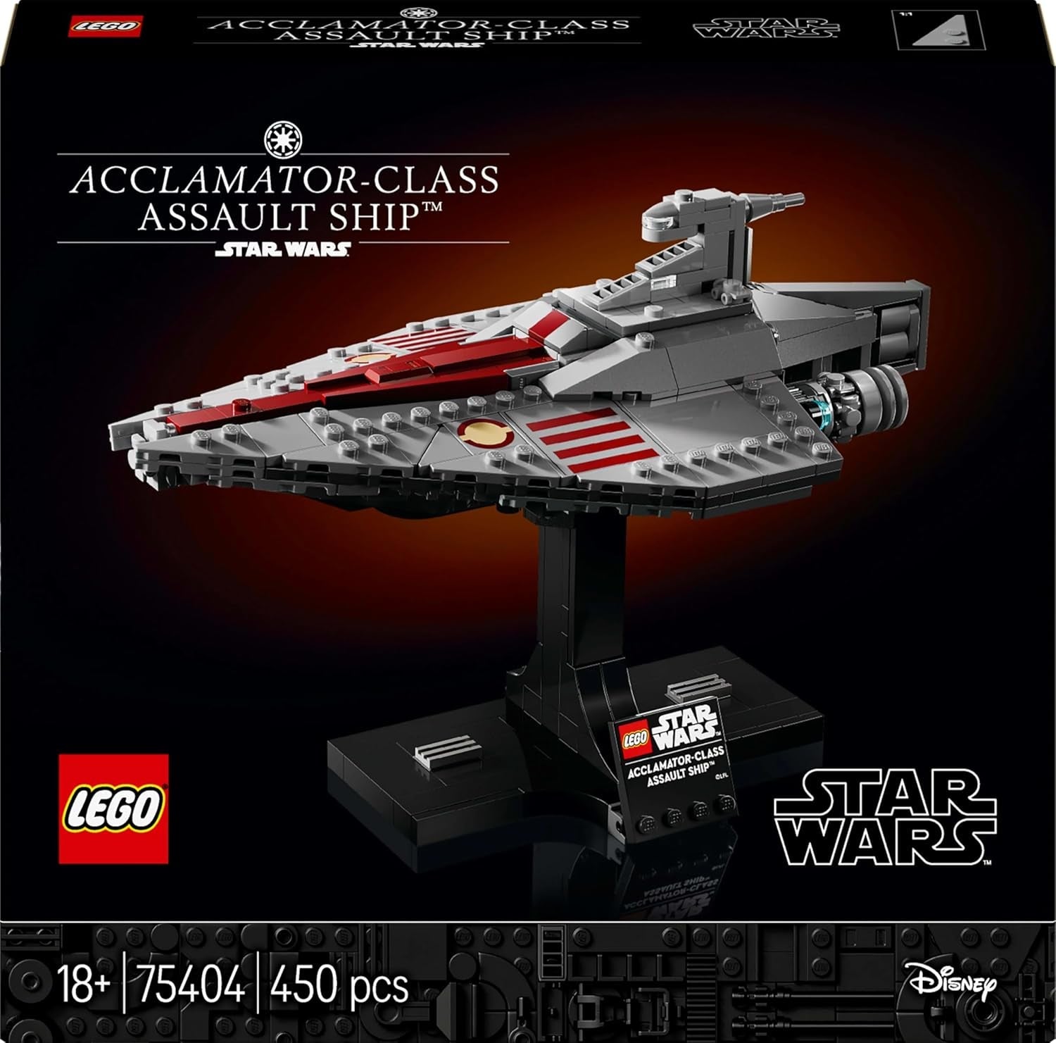 LEGO Star Wars 75404 Angriffsschiff der Acclamator-Klasse aus „Angriff der Klonkrieger“ – Raumschiff zum Sammeln, Bauen und Ausstellen – Fantasy-Bauset – Geschenk für Erwachsene und Teenager-Fans. Bausets Besuchen Sie den LEGO-Store
