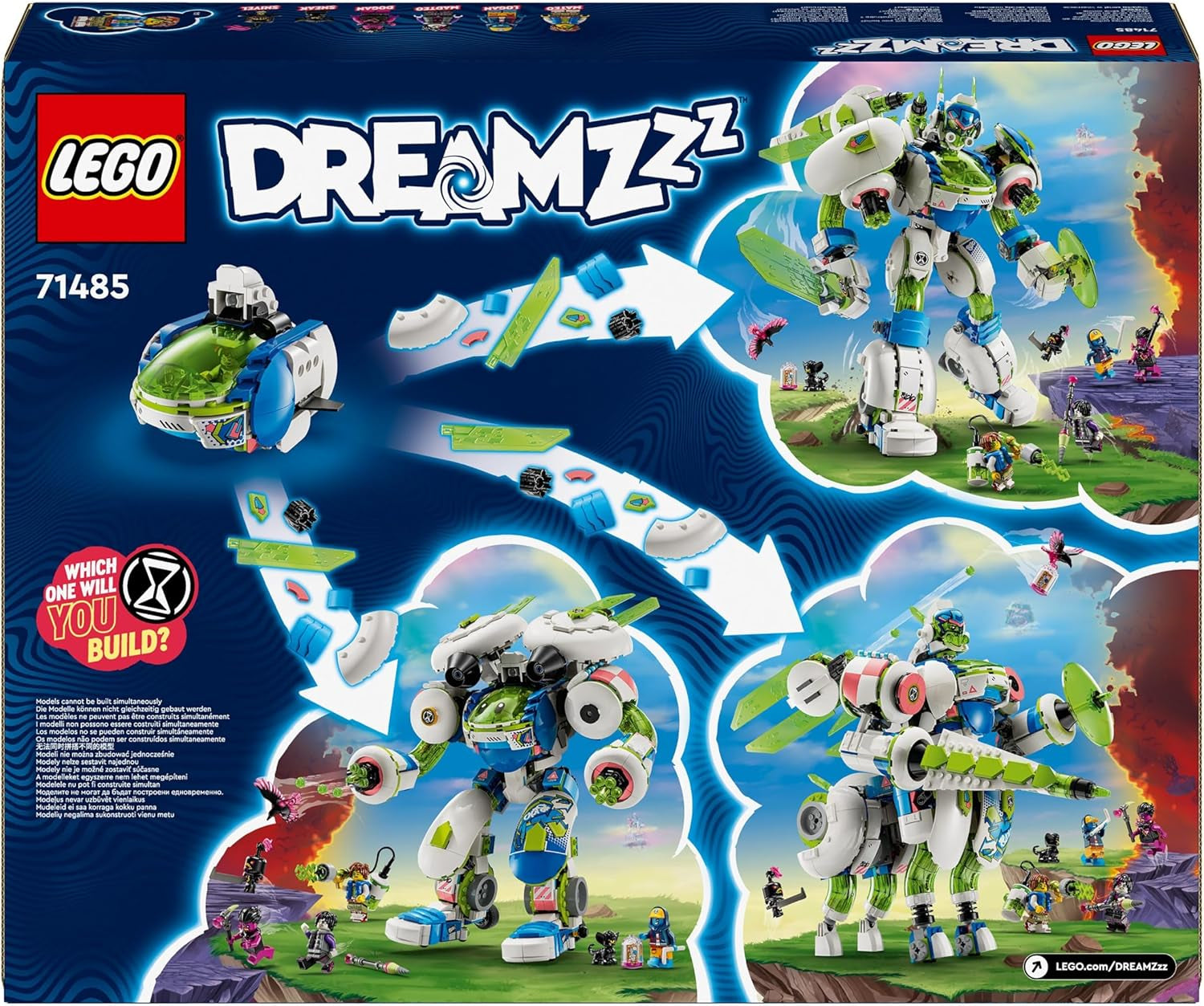 LEGO Dreamzzz 3-in-1 Mateo und Z-Blob The Knight Mech Bausteine Spielset für 10 Jahre alte Jungen und Mädchen Kinder Geschenk Fantasy Set 3 Wege Roboter Abenteuerspielzeug 71485 Bausätze Beuche den LEGO-Store