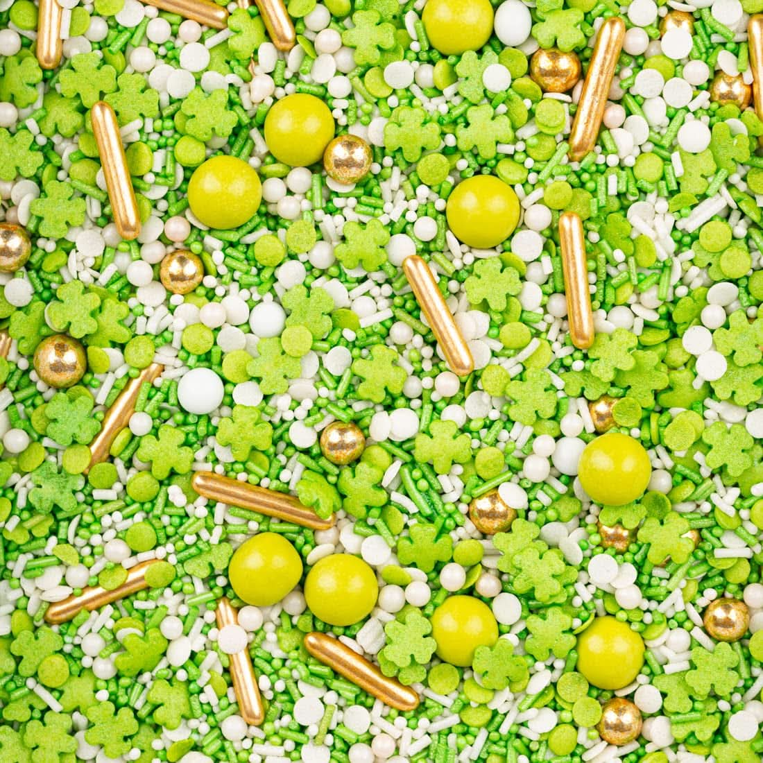 Super Streusel, Glücksbringer, grüne Zuckerstreusel, 90 Gramm Streusel Naty Shop
