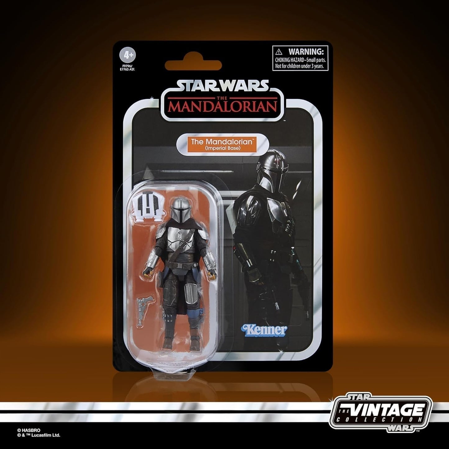 Star Wars Vintage Collection The Mandalorian (Imperial Base) The Mandalorian Action Figure 9,5 cm große Actionfiguren Naty Shop