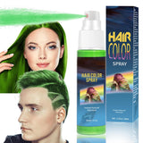 Haarspray-Farbe – 30 ml temporäres grünes Haarfärbespray, natürliches Haarfärbemittel, temporäres Haarfärbespray, waschbare Haarfärbemittel für Party, Cosplay, Halloween (grün). Haarfärbemittel Naty Shop Green