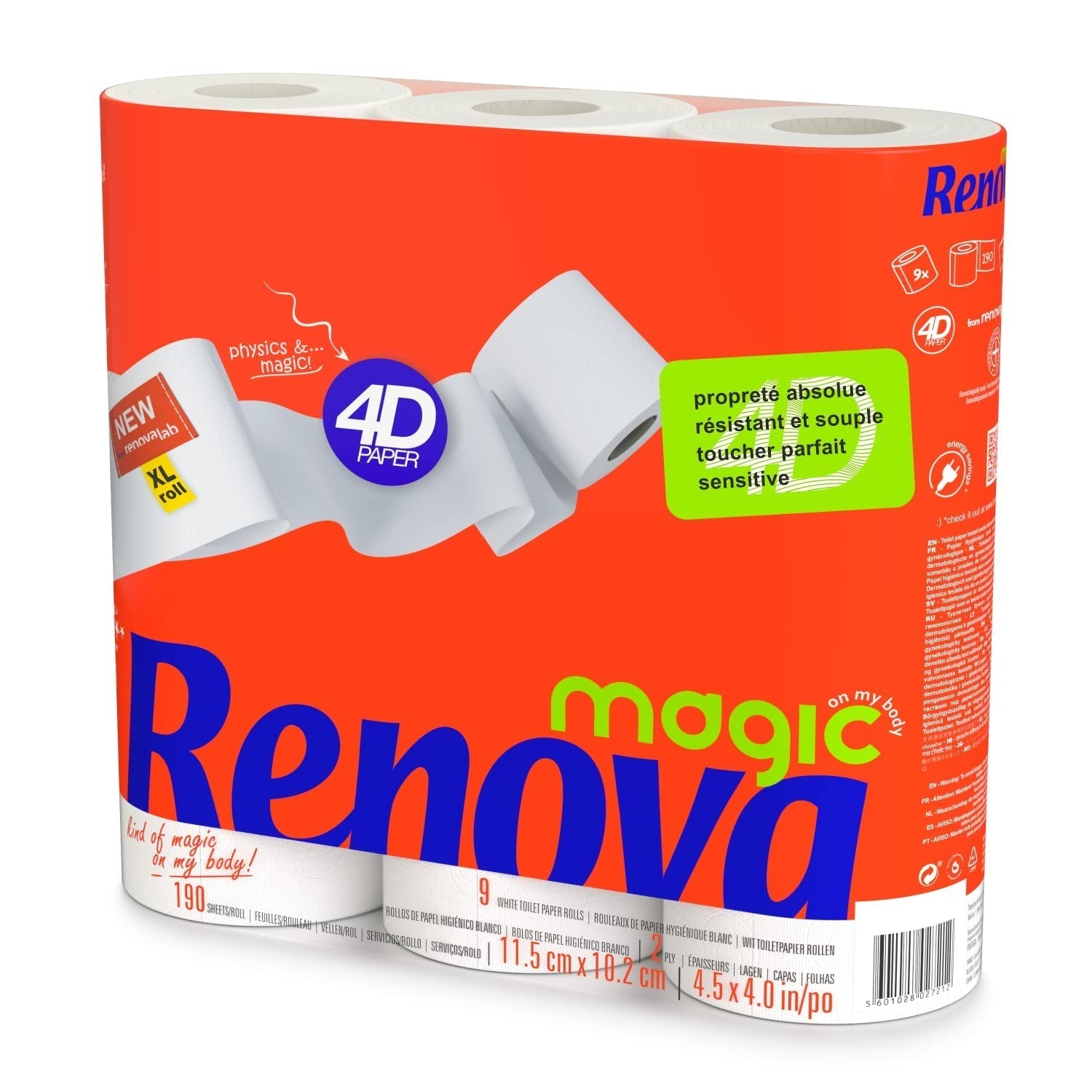 Renova Toilettenpapier – 9 Rollen