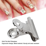 10 Stück Nagelclips, Metallclip, Nagelverlängerungsclip, Nagelkunst-Werkzeug, Fiberglas-Fixierer, Nagelkunst-Zubehör, langlebig, praktische Ausrüstung, Heim-DIY-Salon