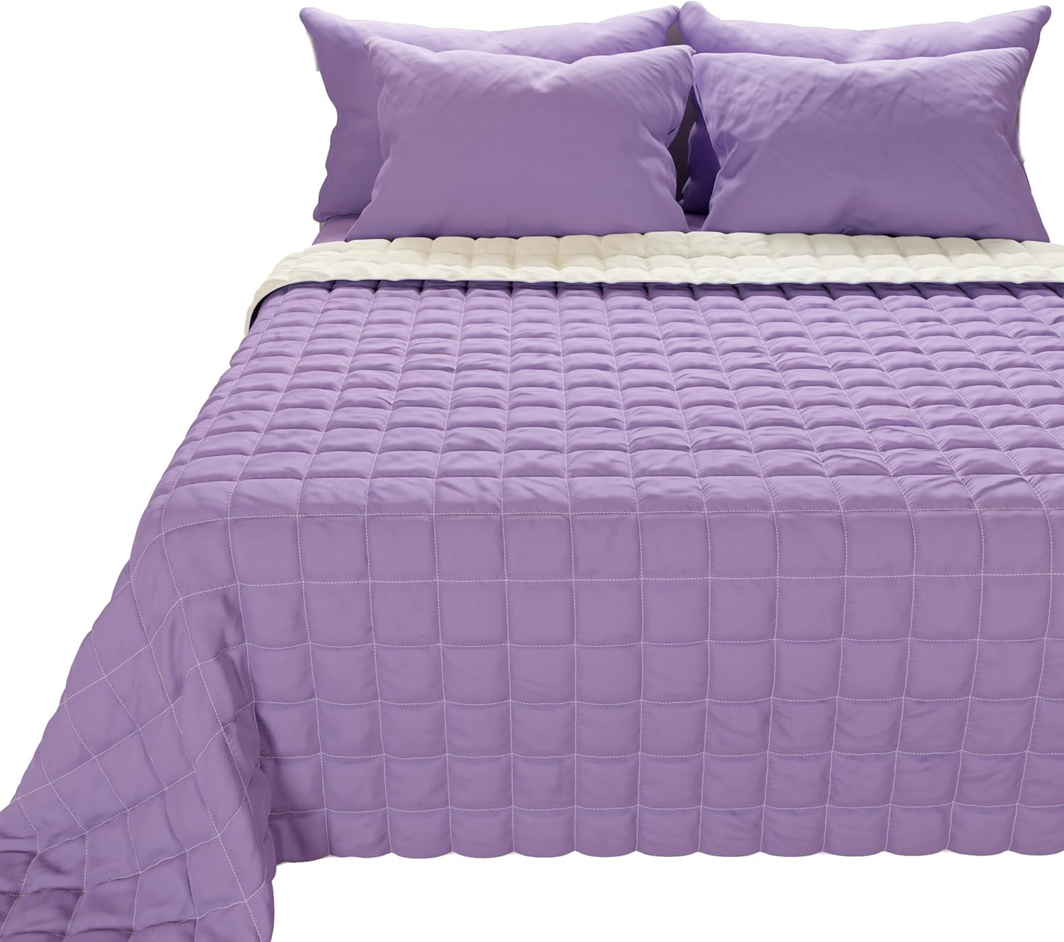 PETTI Artigiani Italiani – Einzelbettbezug, doppelseitiger Bezug, Federbezug, Mitternachtsblau, Weiß, 100 % Made in Italy. Steppdecken und Steppdecken Naty Shop Rosa Bettgröße 180 (260 x 270 cm)