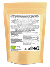 1 kg getrocknete Bio-Kirschen, ohne Kerne, ohne Zusatzstoffe, Süßungsmittel und Konservierungsstoffe. Dehydrierte Produkte Naty Shop