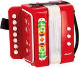 Janod - Akkordeon Gioia - Musikinstrument für Kinder - Rollenspiele und musikalische Früherziehung - Mit Riemen - Ab 3 Jahren, J07654 Jucarii Bebe Naty Shop