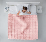 Emma Barclay beschwerte Sherpa-Decke, 127 x 152 cm, Blush Pink Emma Barclay Betten und Decken
