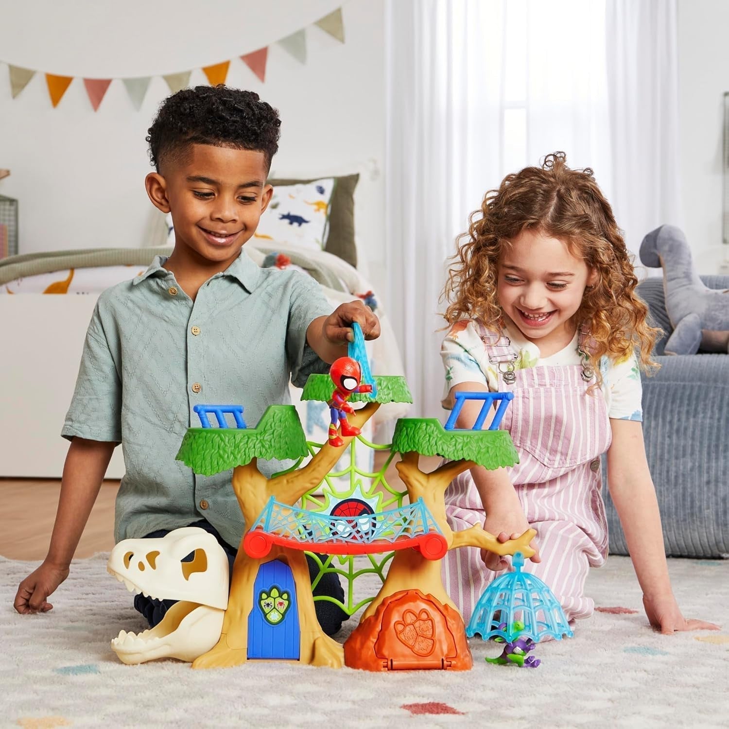 Marvel Spidey und seine Superfreunde Dino Treehouse Superhelden-Spielset Actionfiguren Naty Shop