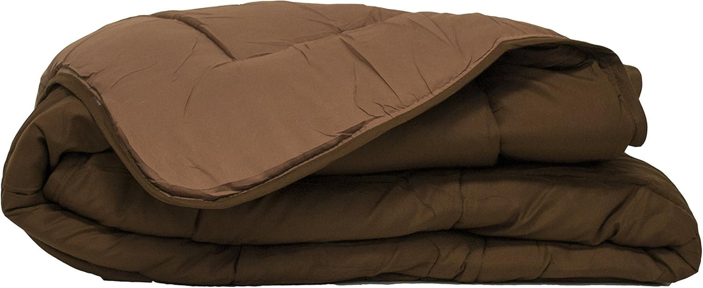 Couette CALGARY Chocolate/Corail 140 Bettdecken und Steppdecken Naty Shop 200X140X1 cm