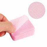 300 Stück Nagellackentferner Pads, Fusselfreie Nägel Wattepads Für Nägel Nagellackentferner Fusselfreie Nageltücher Reiniger Gelnägel - Rosa