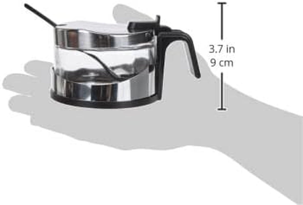 Classic Shaker, 250 ml, mit Löffel, Edelstahl, silber/transparent, 13 x 10 x 9 cm, 2 Stück