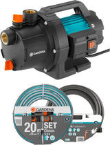 Gardena Gartenpumpenset 09011-47 3000/5, bis 3.000 l/h mit Schlauchset