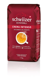 Schwiizer Schüümli Intenso, Kapsel, gemahlener Kaffee 1kg – Intensität 4/5 – UTZ-Zertifikat (4er-Pack)