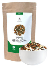 Genmaicha japanischer Grüntee mit geröstetem Reis, 50 % Kagoshima Sencha, hochwertiger loser Grüntee, traditionelle Mischung, ohne Zusatz von Aromen, 100 g | Wondertea Japanischer Grüntee Genmaicha