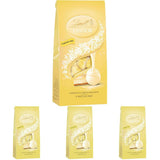 Lindt LINDOR Schokoladen-Käsekuchenbällchen | 137g Beutel | Milchschokolade mit zartschmelzender Käsekuchenfüllung | Geschenk aus Schokolade | Geschenk aus Schokolade | LINDOR 75 Jahre (4er Pack)