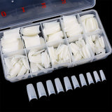 1000 Stück künstliche Nägel, 10 Größen, natürliche Nagelspitzen, künstliche französische Nagelspitzen, künstliche Nagelspitzen, falsche Nagelspitzen, Box, Kunstspitzen für Frauen und Mädchen