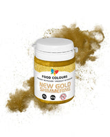 Essbarer Glitzer mit Metallic-Effekt, New Gold Shimmering, 20 Gramm Glitter Naty Shop Default Title
