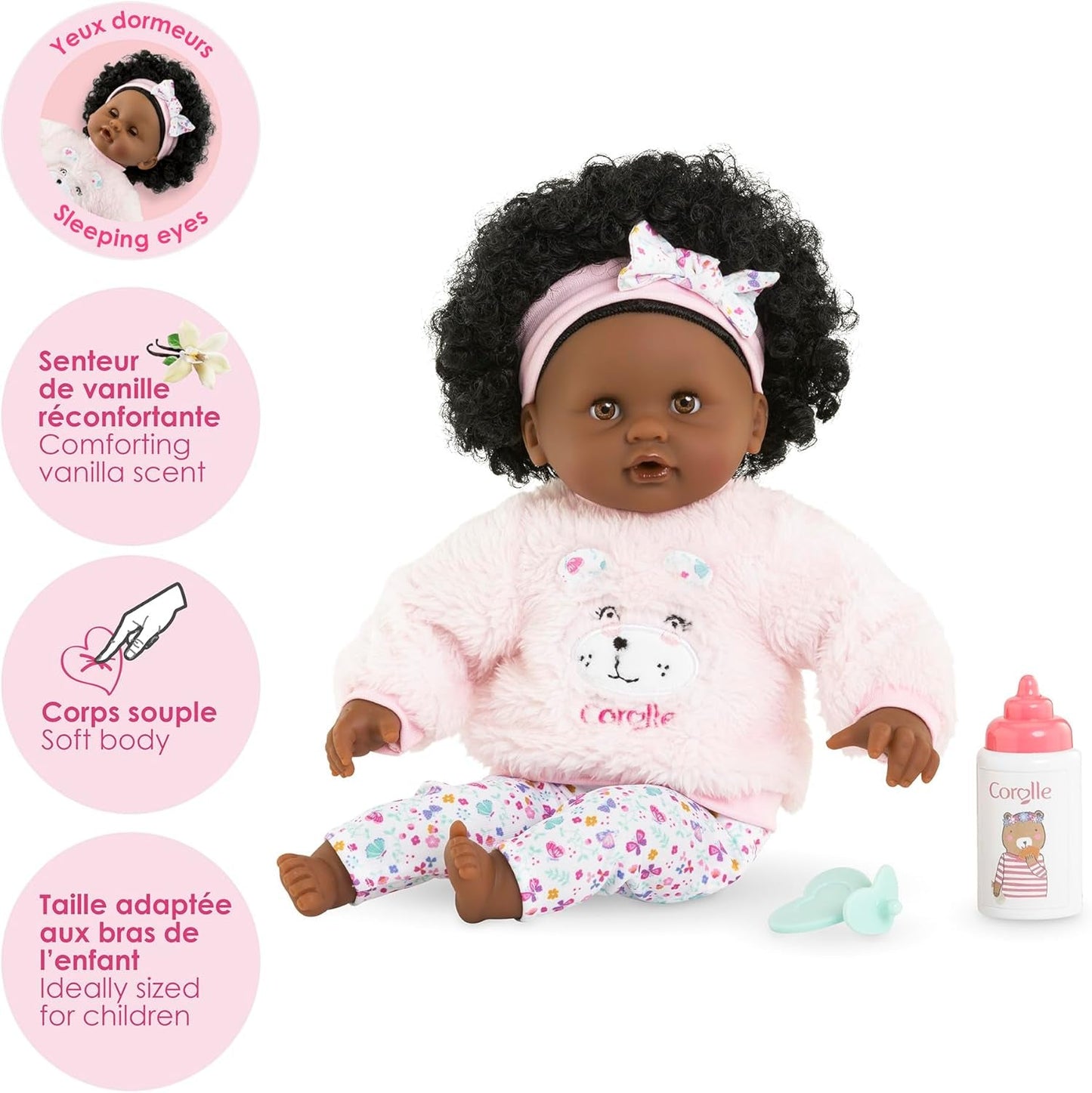 Corolle – Meine erste Babypuppe, Baby Calin Caroline, 30 cm, ab 18 Monaten, 9000100820