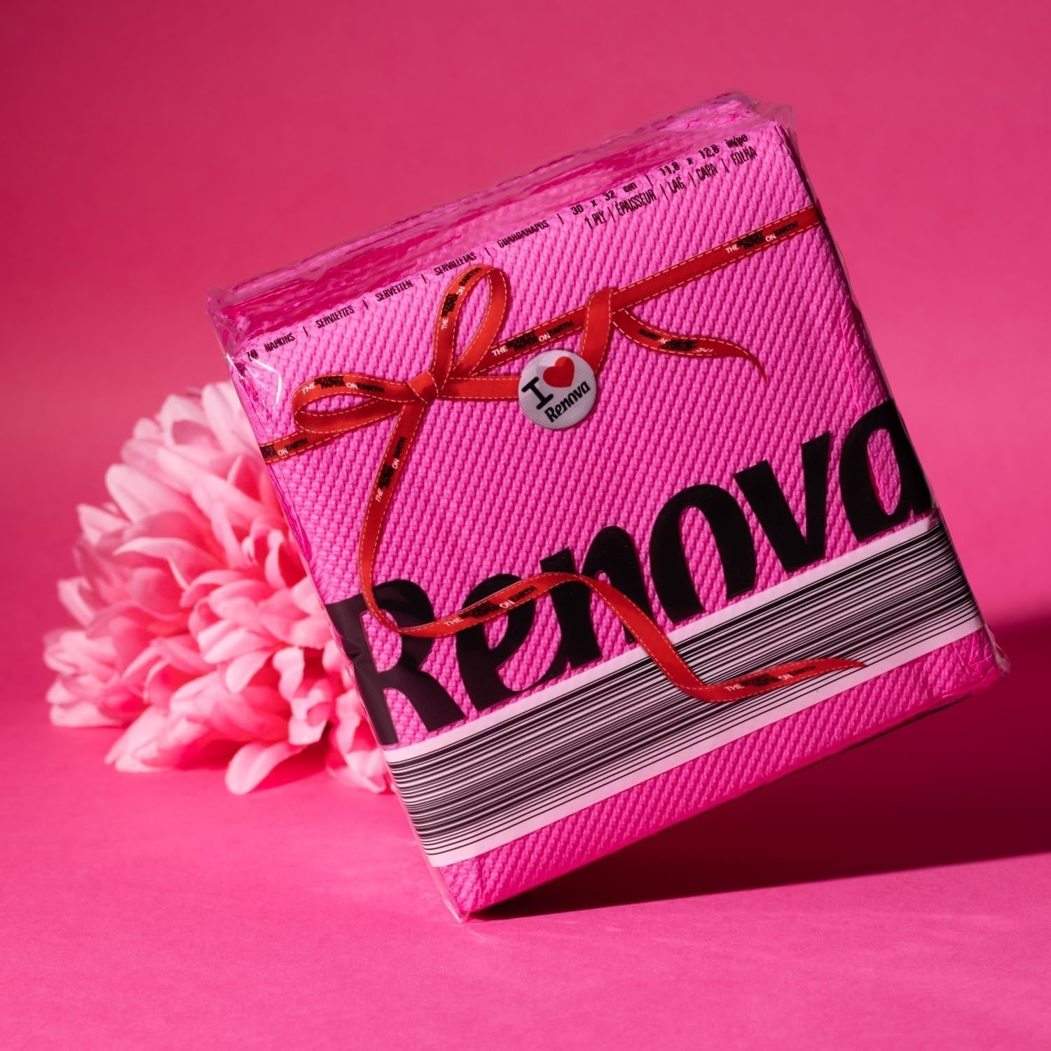 Renova Red Label Fuchsia Papierservietten – 70 Servietten