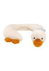 Edda Lou Enten-Nackenstütze, U-förmiges Nackenkissen, Tierkopfkissen für Jungen und Mädchen, ideal für Auto, Flugzeug und Reisen, orthopädische Nackenkissen, Naty Shop