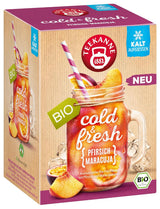 Teekanne Cold & Fresh BIO 4Er Mix – Mit den neuen Sorten Zitrone-Minze, Pfirsich-Maracuja, Orange-Rosmarin, Grapefruit-Minze-Ingwer (4 X 45G)