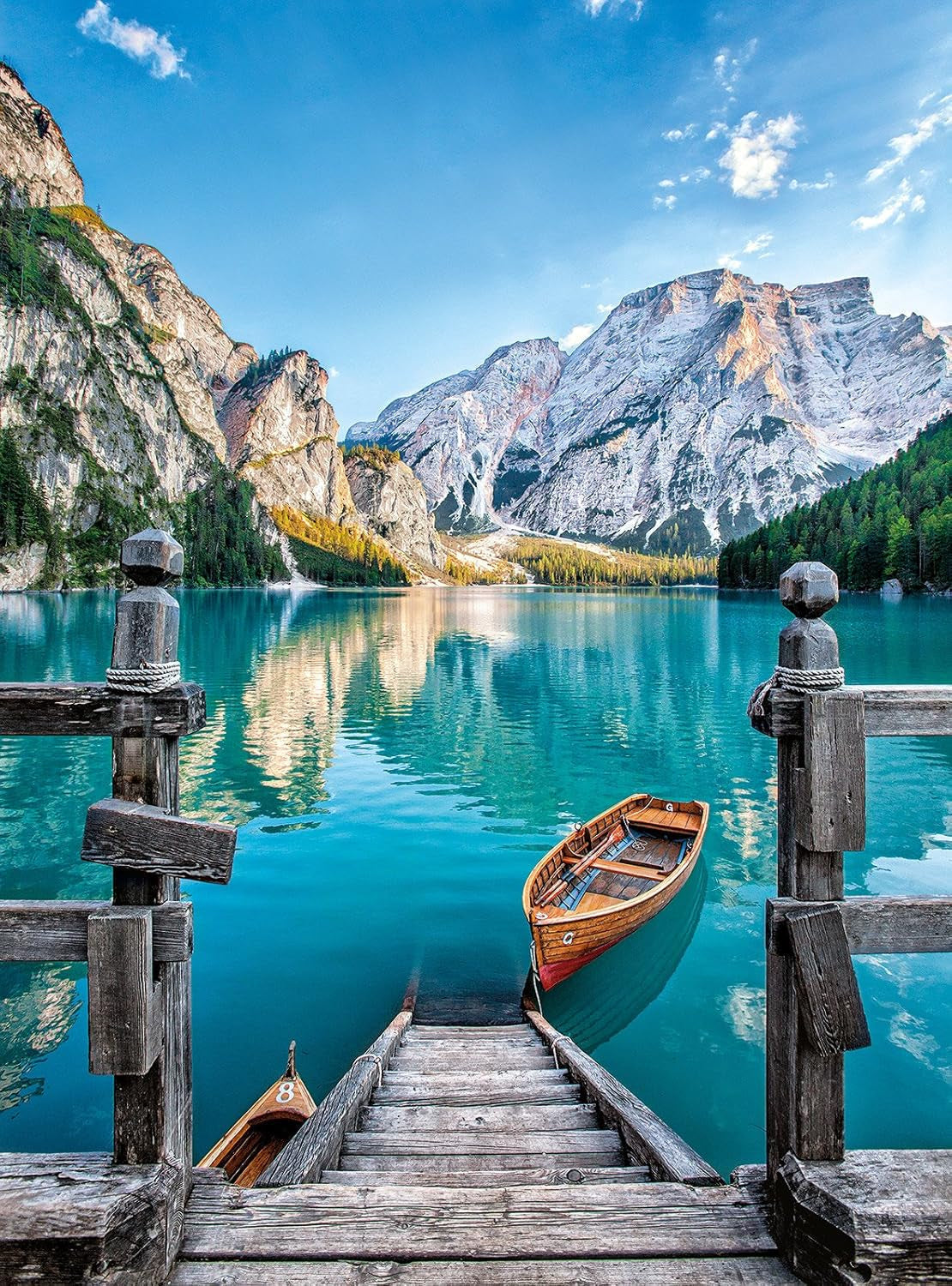 Clementoni 35039 Pragser Wildsee – 500-teiliges Puzzle ab 9 Jahren, buntes Puzzle für Erwachsene mit kräftigen Farben, Geschicklichkeitsspiel für die ganze Familie, schöne Geschenkidee, Puzzle Naty Shop