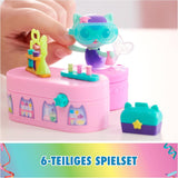 DREAMWORKS GABBY DOLLS HOUSE – Meerkätzchen Bobble Kitty Möbelpaket, Katzenfigur mit Puppenhausmöbeln und Zubehör, ab 3 Jahren