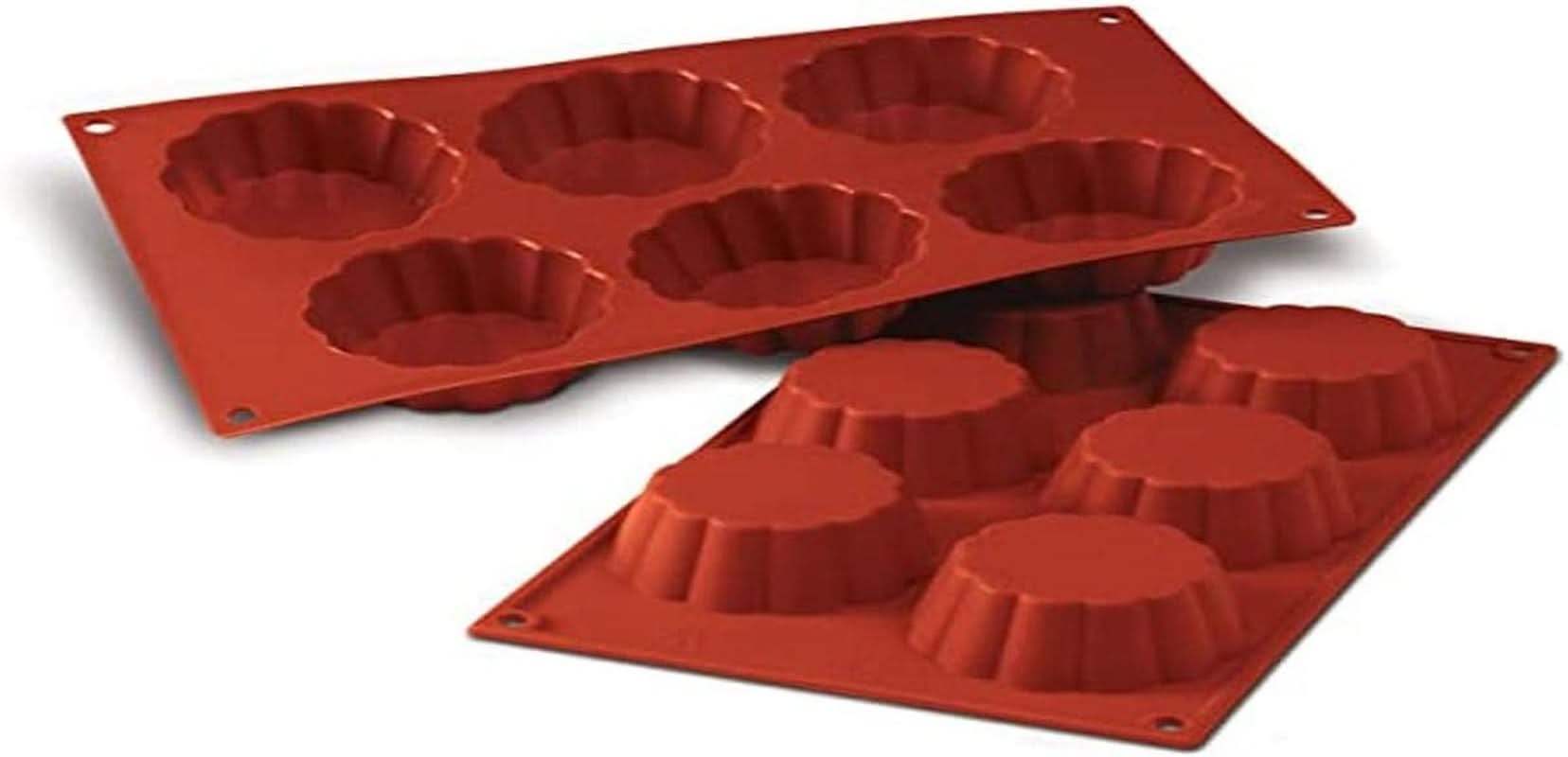 Silikomart Backform, 20.035.00.0060 SF 035, „SF 035 Briochette Cannellata“ Kitchen Naty Shop Putin Deep