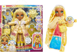 Rainbow High Winter Wonderland – Sunny (Gelb) – 28 cm große versteckte magische wasseraufblasende Schneemann-Modepuppe mit Schneemann-Set, geeignet für Kinder im Alter von 4–12 Jahren und Sammler