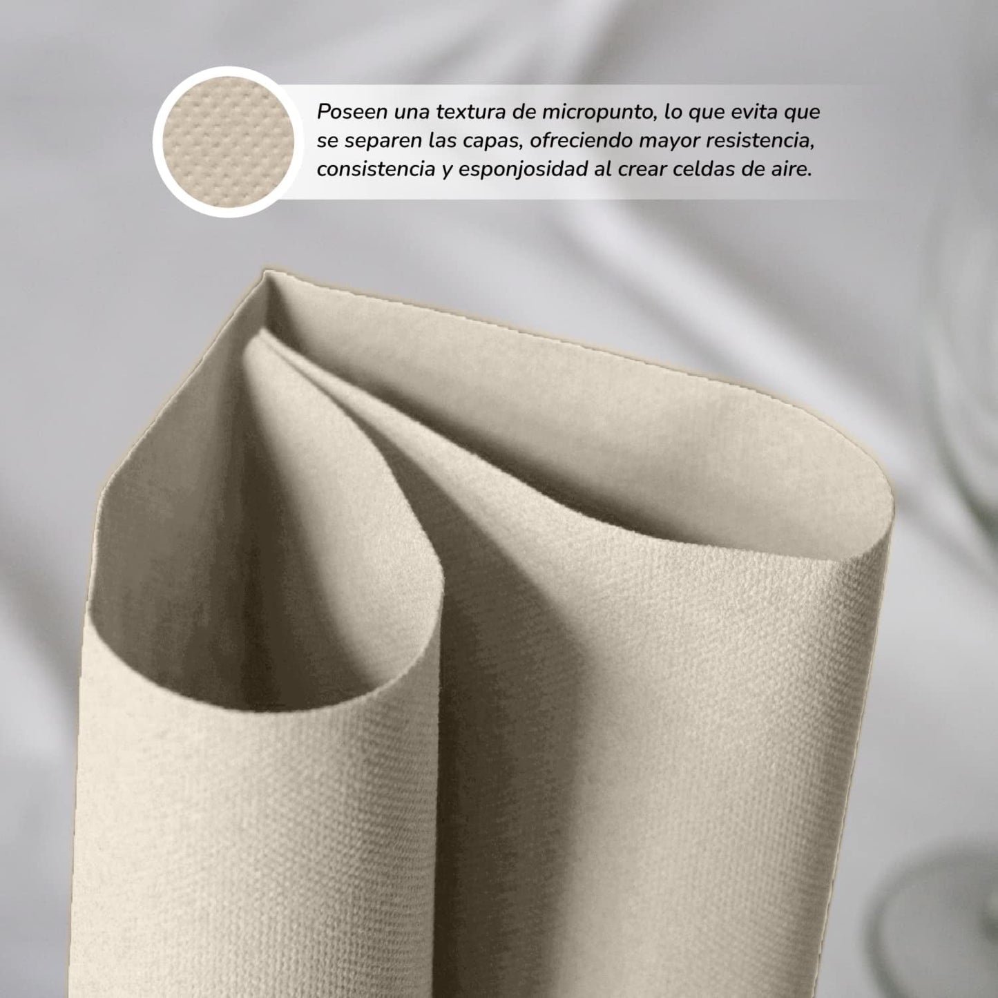 - 600 Stück Bio-Öko-Cocktailservietten – natürliche Farbe – 100 % recycelbar – Micropoint – 10 x 10 cm (gefaltet) und 20 x 20 cm (ungefaltet)