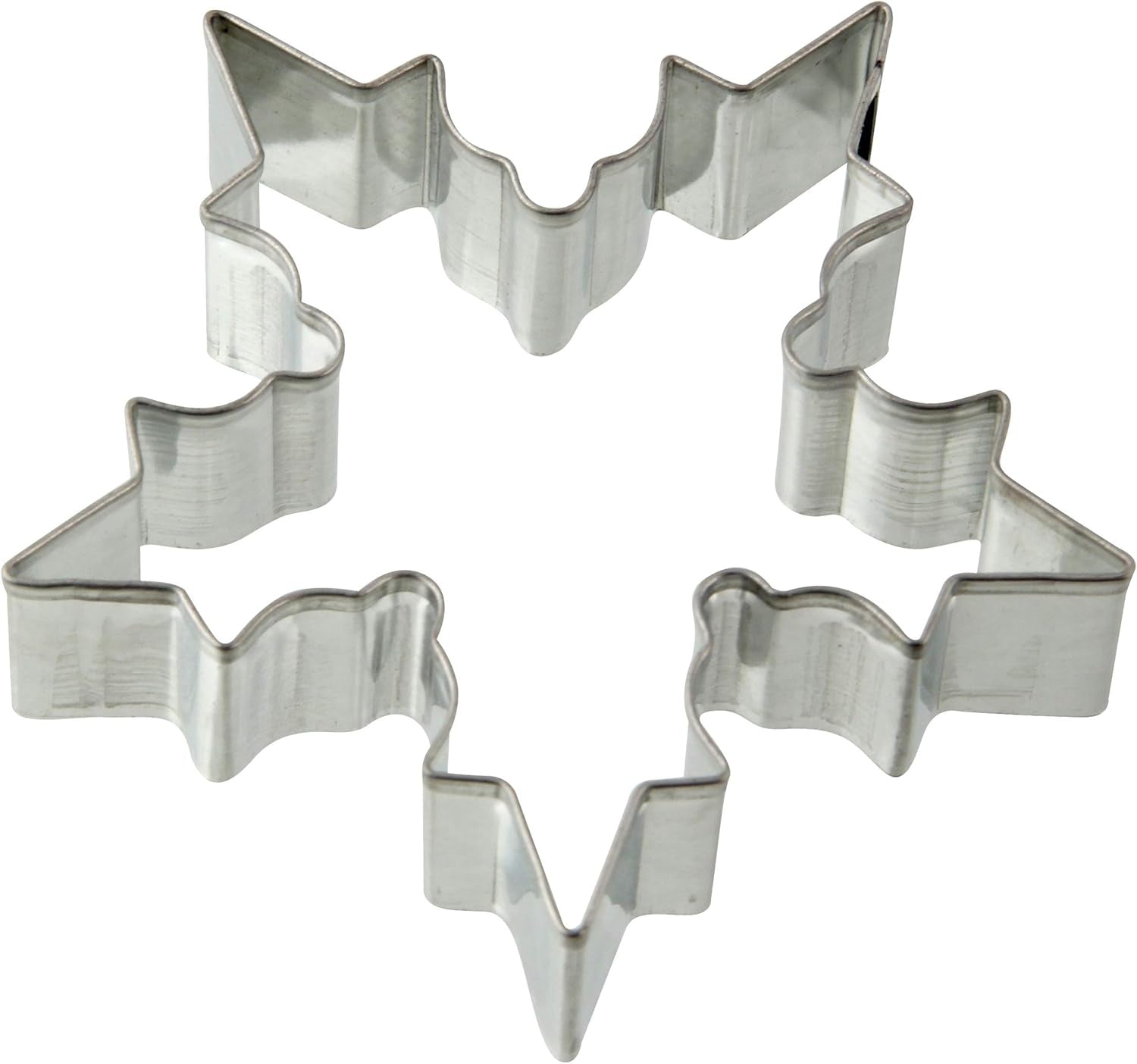 Zenker Schneeflocken-Ausstecher, Weihnachts-Ausstecher, Fondant-Ausstecher, hochwertiger Keksausstecher, Küchenhelfer aus Stahlblech, Farbe: Silber